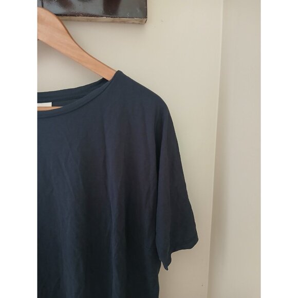 Dries Van Noten 100% Cotton T Shirt Size Small Blue Minimalist Quiet Luxury - Picture 3 of 9